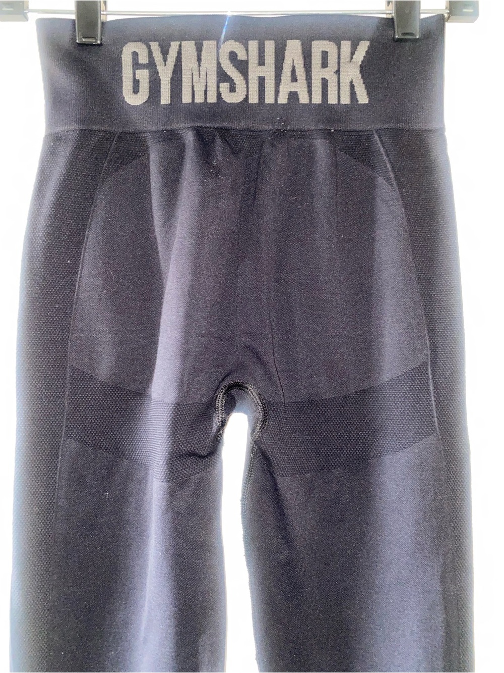 Gymshark Black High Waisted Logo Large Spellout Performance Leggings
